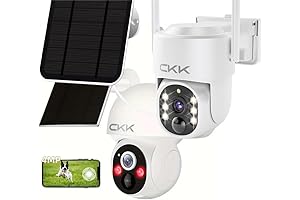 2-Pack Solar CKK Wireless Camera for Home Outdoor