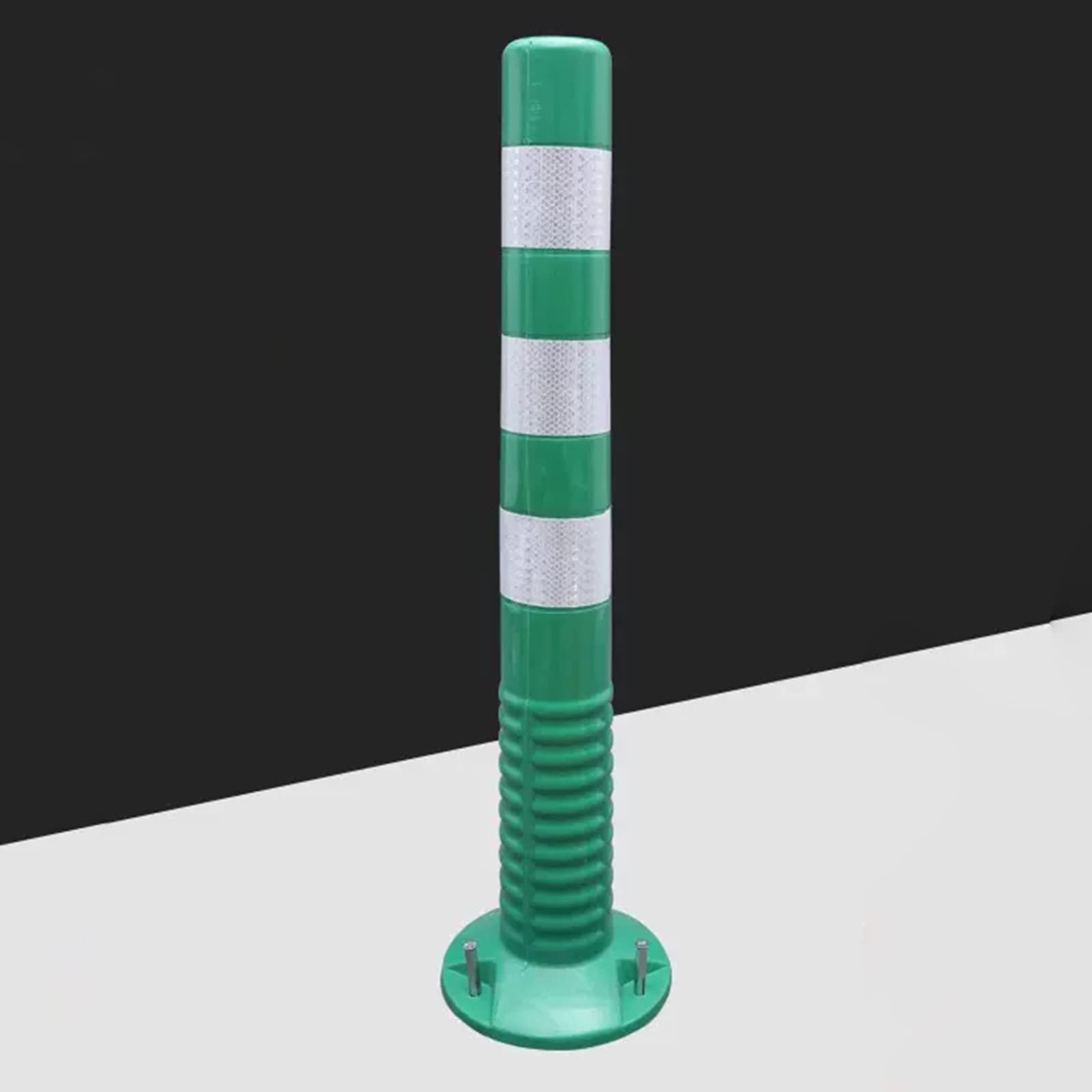 Poteaux de stationnement, cônes de signalisation de 76 cm (30 po) - Barrières de sécurité réfléchissantes, poteaux de délimitation Flexibles pour Le stationnement et la Circulation - Lot de