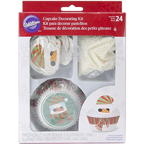 Wilton Multicolor Reusable Cupcake Baking Cup, Snowman, 2 Inch, 24