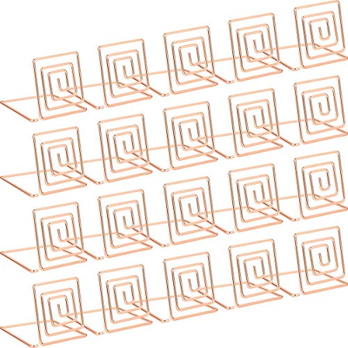 メモホルダー メモクリップ カードスタンド クリップホルダー 金属製 メモ/写真/名刺/カードを固定できる 結婚式 レストラン用 カード立て テーブル番号ホルダー 卓上 装飾 20個セット