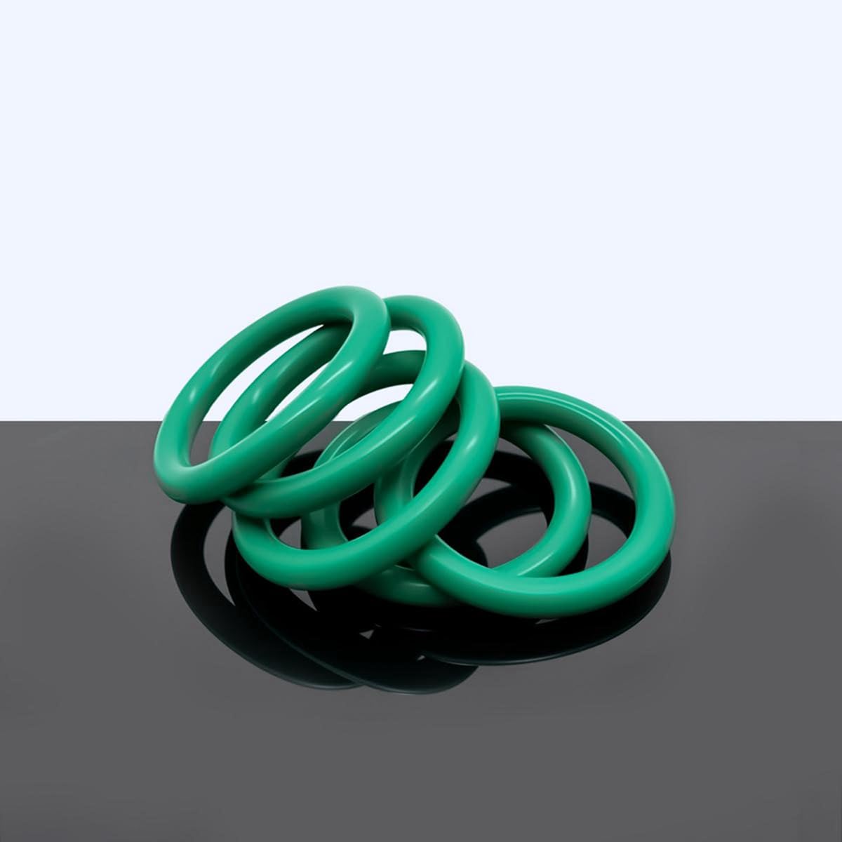 Junta Tórica de Fluorocaucho, Verde, 5.3x980x990.6mm, Paquete de 1