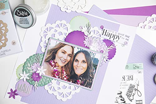 Matrice de decoupe Thinlits Sizzix 15 couronnes d'hiver scrapbooking Noel 666026