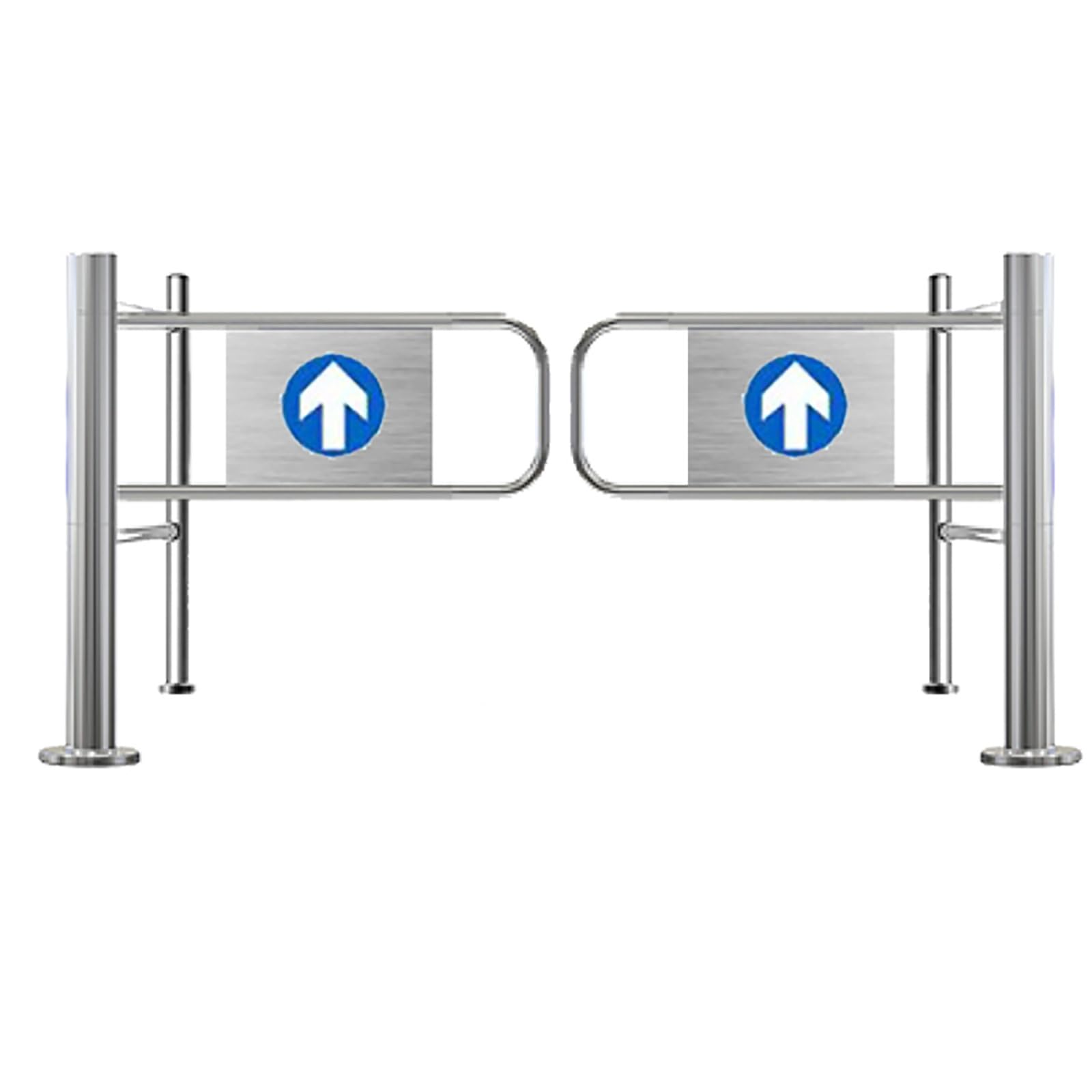 Aioneer Manual Swing Gate For Secure Access Control, Self-Closing One-Way Door For Supermarket Entrances And Warehouse Yards-150cm/59in
