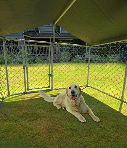 Kullavik Outdoor Dog Kennel Dog Cage Dog Playpen Dog Fence Chicken Coop Hen House Pet Playpen with Heavy Duty Large… - Image 4