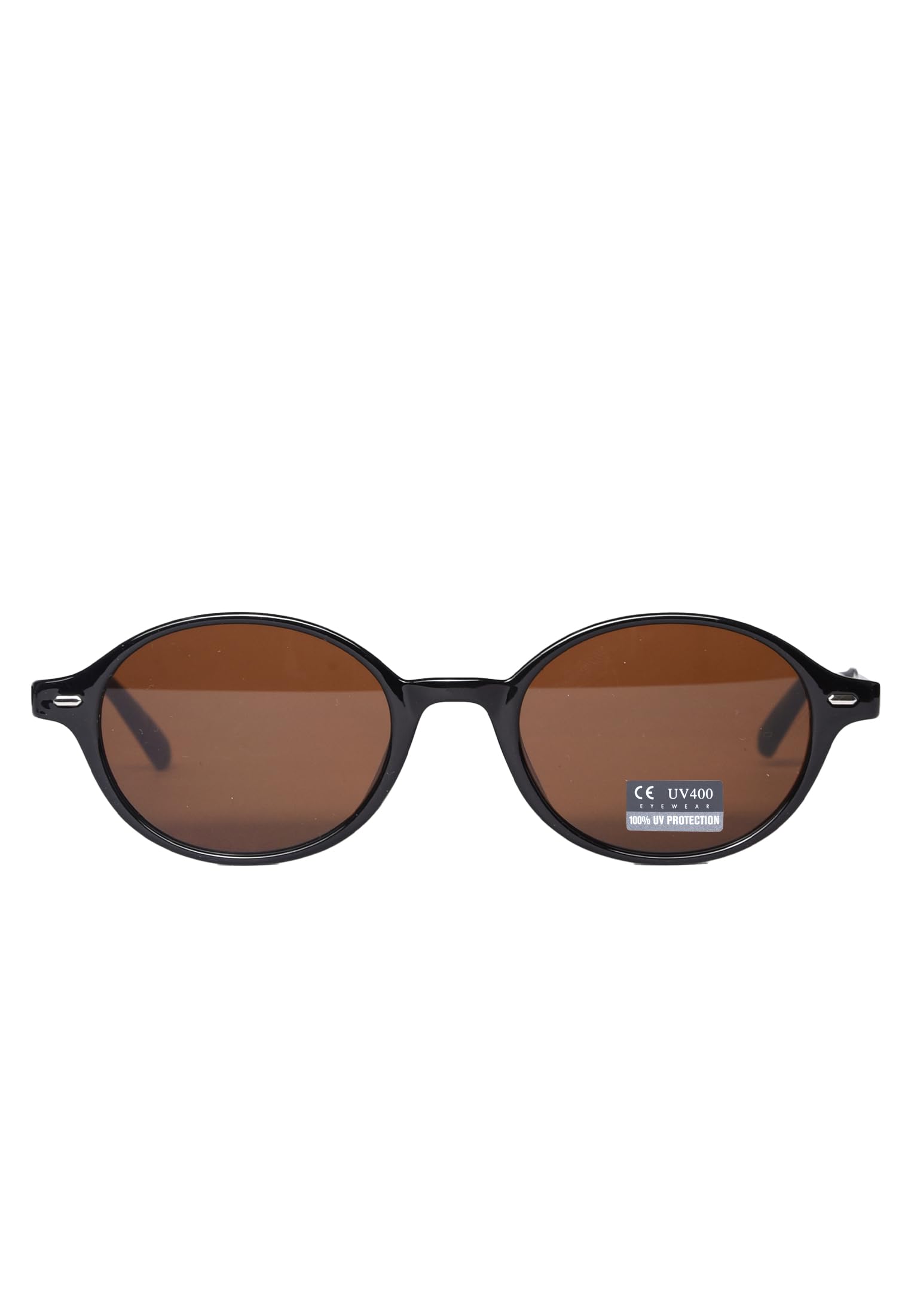 Ciabalù Sonnenbrille für Herren, rund, Vintage, Retro-Rahmen, UV400, Brille für Herren und Damen mit schwarzen oder braunen Gläsern, Stil der 60er 70er Jahre, Casual Streetwear