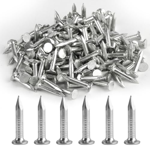 150 Pcs Clout Nails 25mm, Extra Large Head Shed Felt Roofing Nails Roof Felt Tacks for Shed Roof Wood Outdoor Wall Masonry Garden Fence Fencing Nailss