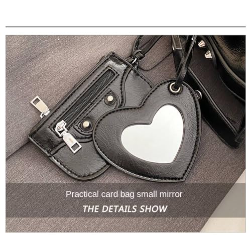 Punk Style Design Bucket PU Leather Crossbody Bag Rivet Motorcycle Shoulder Purses And Handbags Bolsa Feminina4