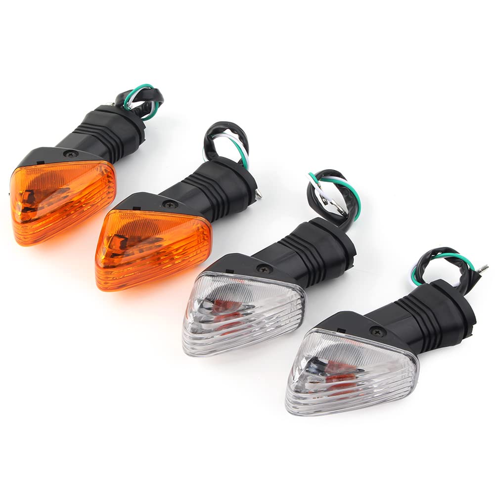 Amazon | GZYF オートバイ リアウィンカーライト ホワイトレンズ 1ペア