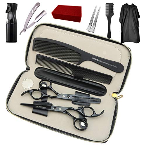 Ciseaux de coiffure en acier inoxydable lot de 3 paires JIESENYU avec peigne rasoir 15 cm