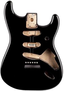 Alder Stratocaster Body - Vintage Bridge Routing - Black
