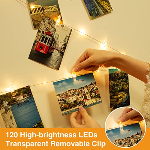 Slochi Luci per Foto, 12M 120LED USB Luci Camera