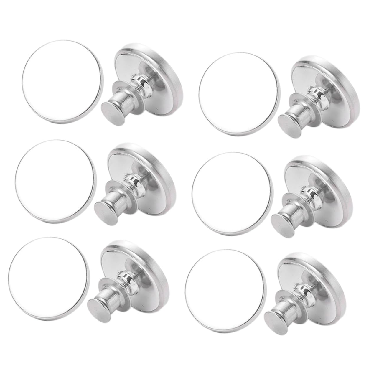 Alipis 24paires Boucles Magnétiques pour Rideaux Attaches Antifuites Faciles à Installer Et Réutilisables pour Décoration De Fenêtre Toutes