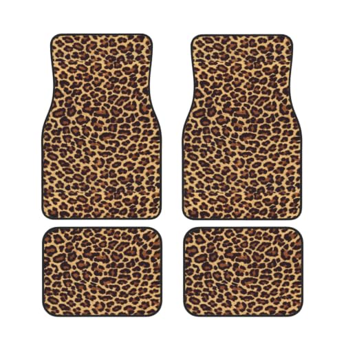 Alfombrillas para coche Leopardo Genial de neopreno ideales para viajes familiares y rutina diaria