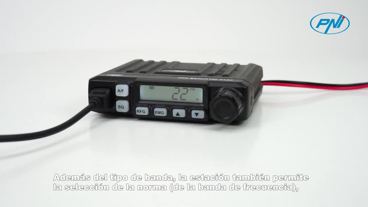 Sada radiostanice CB PNI Escort HP 7120 ASQ, RF Gain, 4W, 12V a anténa CB PNI Extra 48 s přiloženým magnetem, 45cm, SWR 1.0 AM/FM přepínané pouze v pásmu EU