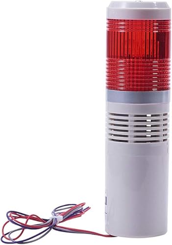 Othmro 1 luz de advertencia de 24 V 3 W, lámpara de torre de luz de señal industrial, alarma LED de columna, indicador de luz de torre redonda, luz