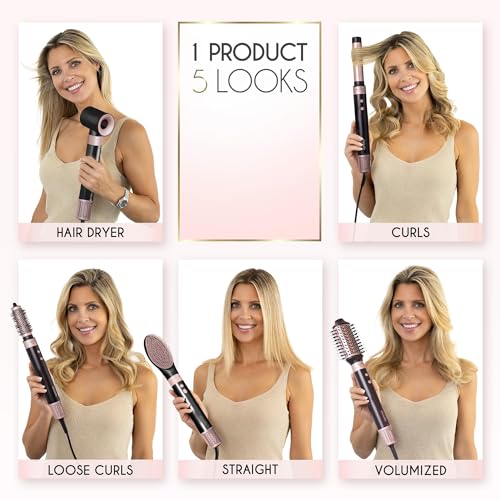 image for ELLA BELLA® 6 in 1 Professional Hot Air Styler • Powerful Hair Drye