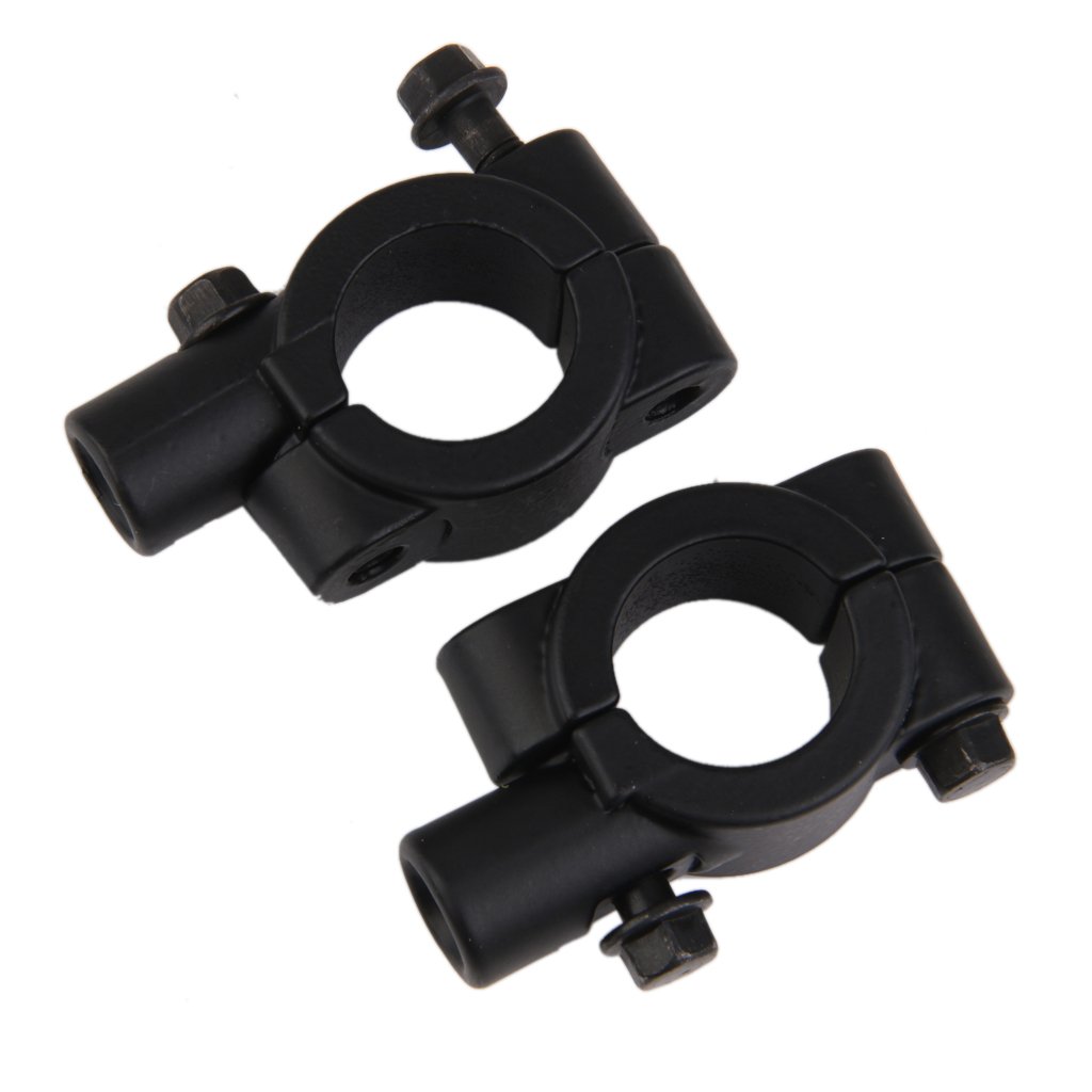 BNF 1 Pair 10mm Motorcycle Bike Handlebar Mirror Clamp Mounting Bracket black | Motors | Parts & Accessories | Motorcycle Parts | Handlebars, Grips & Levers | Other Handlebars & Levers-image-40