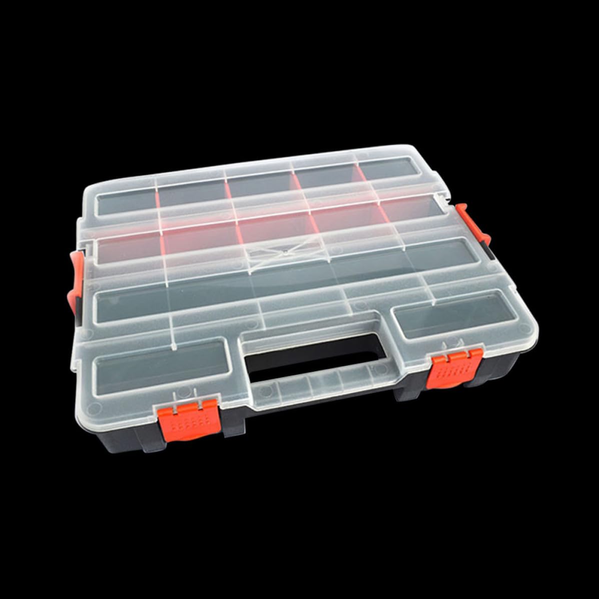 EXCEART Caja de Componentes Electrónicos Portátil Tapa y Divisores PP