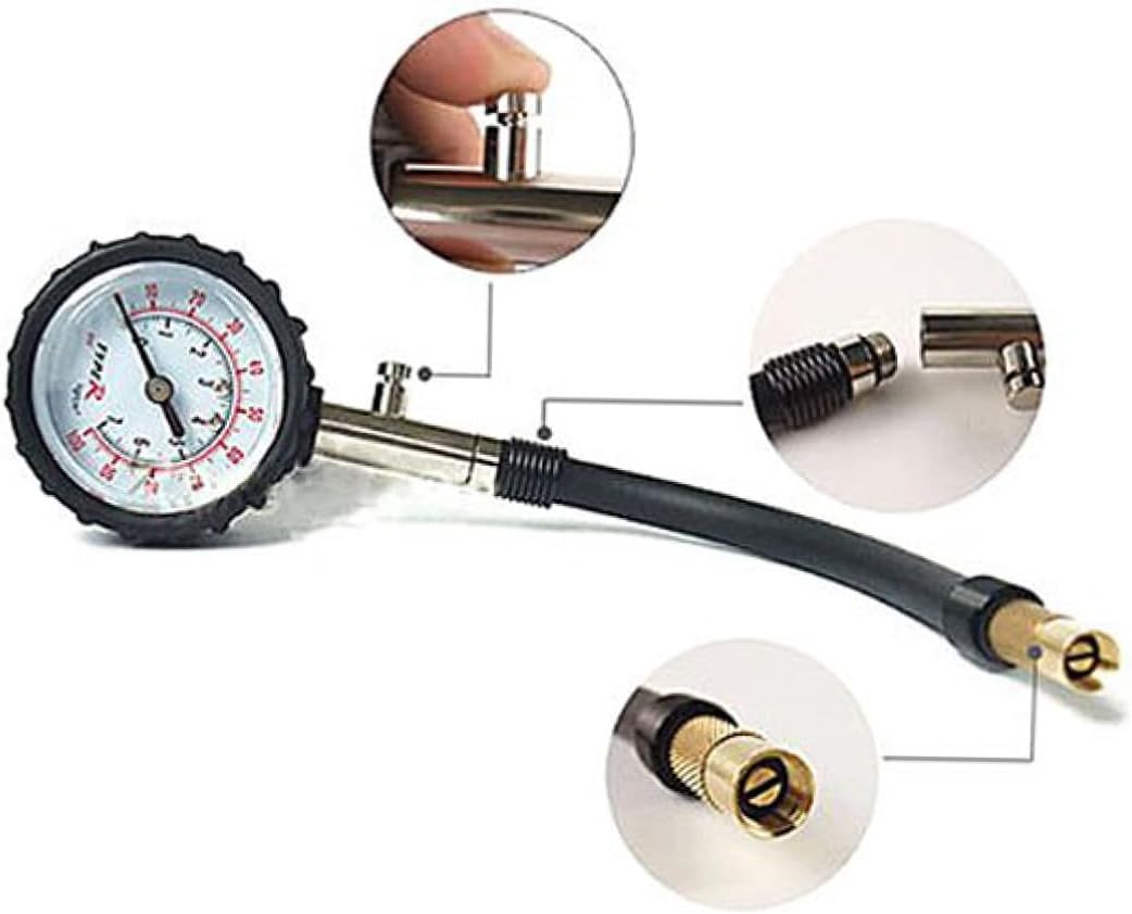 Mobestech Professional Precision Digital Tire Pressure Gauge for Car Truck Bike Air Pressure Swivel Chuck Psi Hard and Construction