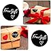 Zonon 1000-piece 1.5-inch Customer Appreciation Stickers - Self-Adhesive Round Labels for Packing, Mailing Envelopes, and Postcards(Black Background)