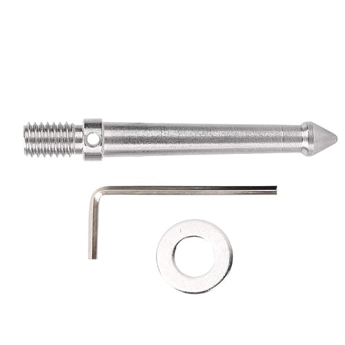Acouto Tr Ground Spike - Adaptador de montaje de pico de metal de acero inoxidable para monopié Tr con rosca de tornillo de 38 pulgadas (3.1in) Acouto Tr Ground Spike - Adaptador de montaje de pico de metal de acero inoxidable para monopié Tr con rosca de tornillo de 38 pulgadas (3.1in)