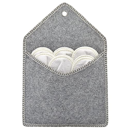 Panda Bros Fleece Felt Close Toe 5 Pairs Non Slip Indoor Family House Guest Slippers Set for Shoeless Home