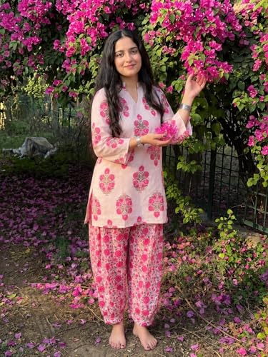 Image of ANNI Designer Afgani Salwar Suit for Women Viscose Printed | Co Ord Set for Woman | Straight Kurta Outfit Mandarin Collar Long Sleeve Ethnic Dress Stylish Womens Clothing