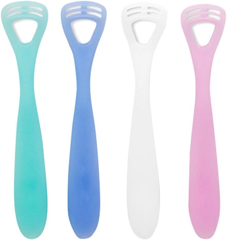 Supvox 4 Pieces Gratte Langue Souple D Enfant Bebe Nettoyeur Langue En Silicone Pour Eliminer Mauvaise Haleine Toxins Bacteries Amazon Fr Commerce Industrie Et Science
