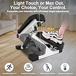 Mini Stepper for Home Exercise, Portable Stair Stepper with LCD Monitor and Resistance Bands, 260lbs Weight Capacity, Twist Stepper for Full Body Workout - Image 2