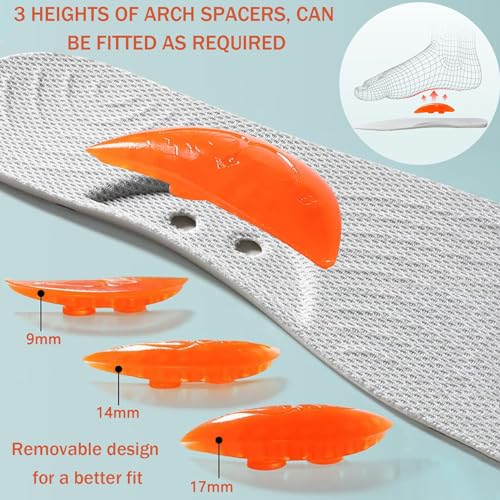 Plantillas supinadoras unisex con soporte ajustable para arco miniatura 2