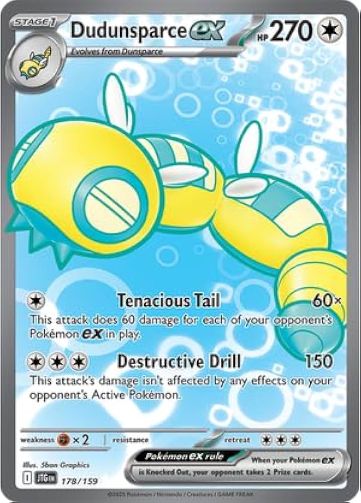 Amazon.com: Pokemon - Dudunsparce ex 178/159 – Journey
