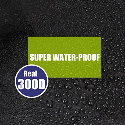 Rosefray Waterproof Kayak Cover,Thickened Marine Canoe Cover With Paddle Holder,Uv Resistant, Dustproof Fishing Boat Cover For Indoor & Outdoor Storage-Black，S（9.3-10.5Ft） #TOP2