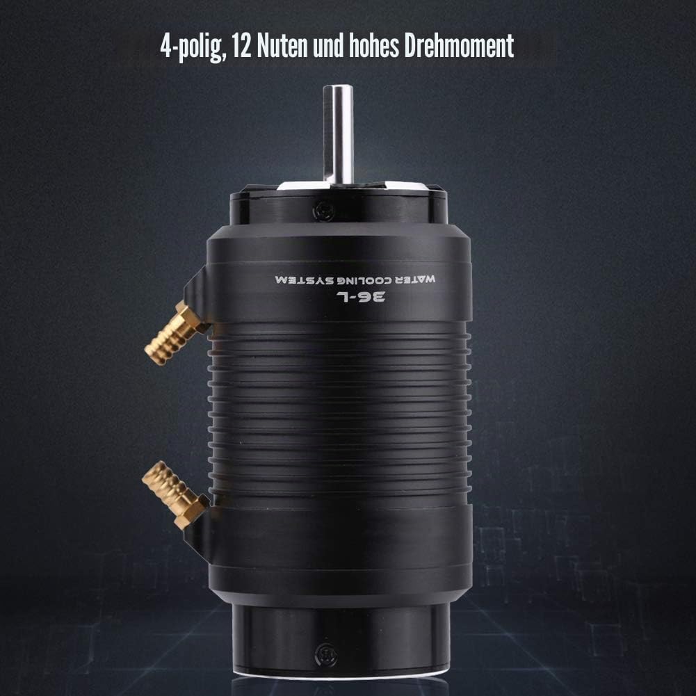 RC Motor, 3680 1800KV Motor mit RM7258 Wasserkühlung Jack Combo Teil Zubehör für 100cm RC Boot Haltbarkeit Hochtemperaturbeständigkeit