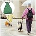 WEKAMOS Pet Raincoat for Adjustable Lightweight Belly Cover for Wet Weather Green for Outdoor Fun Rainy Days