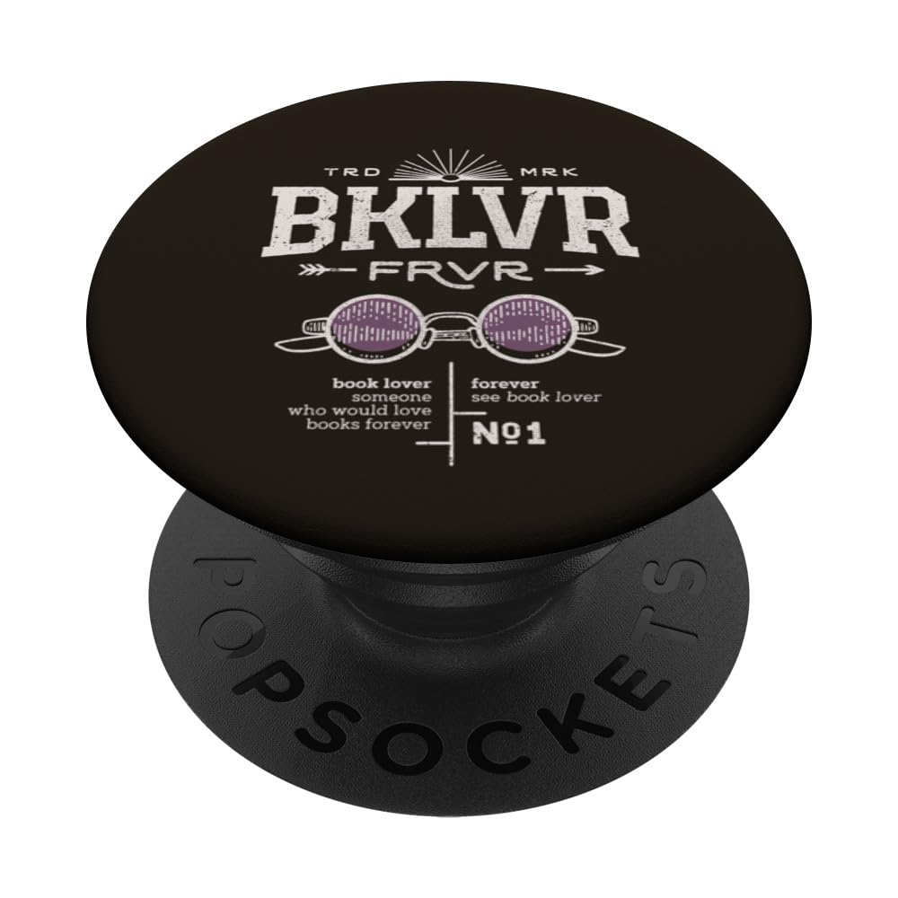 Book Lover Forever BKLVR FRVR PopSockets Swappable PopGrip
