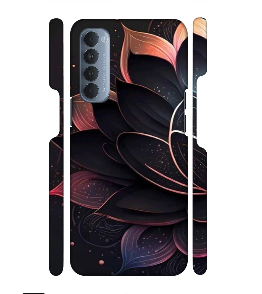 The Rocket Designer Rangoli Pattern Printed Hard Back Case Cover for Oppo Rene 4 Pro/Oppo Reno 4 pro