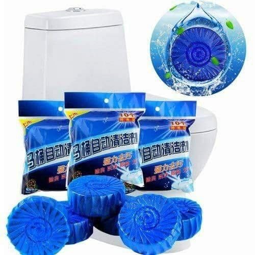 Chek My Kart Automatic Flush Toilet Bowl Cleaner Tablets, Bathroom Toilet Tank Cleaner, Powerful Cleaning Ball, Toilet Blue Deep Clean Bubbles, Mild Lemon Scent, Long-Lasting Fresh Air Pack of 3 (B0CNTK8Z84) Amazon Price History, Amazon Price Tracker