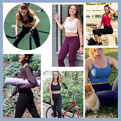 Image of Syrinx 3 Packs Leggings with Pockets for Women, Soft High Waisted Tummy Control Workout Yoga Pants