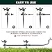2 Packs Spike Sprinklers for Yard, Impact Sprinkler on Metal Step Spike Base, Adjustable Zinc Alloy Water Sprinkler for 360 Degree Large Area Yard Garden Lawn Irrigation