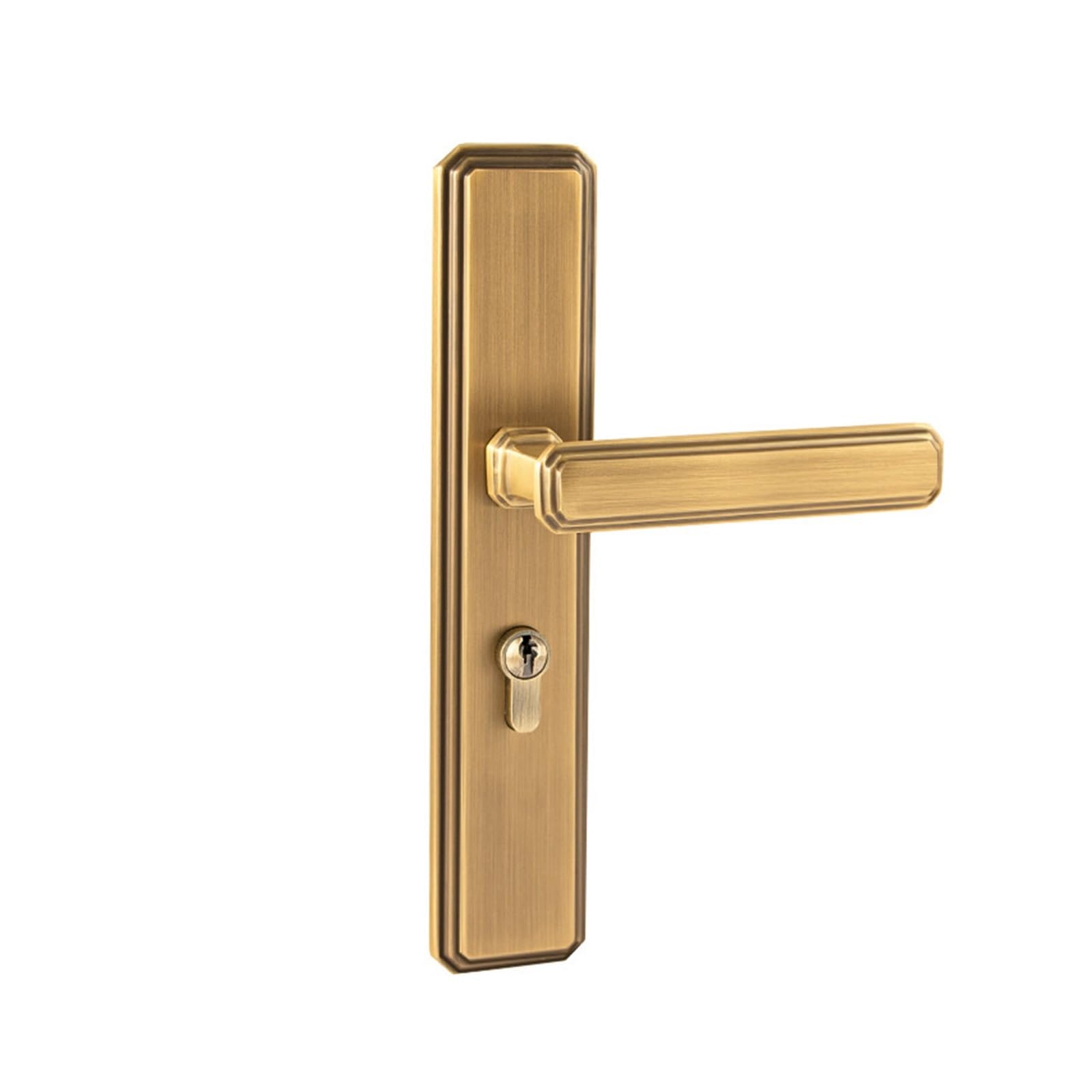 Kfvmvtdw One Color Brushed Copper Pure Door Lock Silent