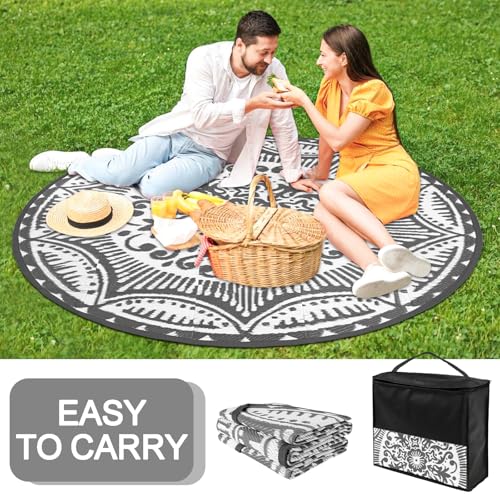 Tapis de tente de camping imperméable pour isoler le sol du balcon gris