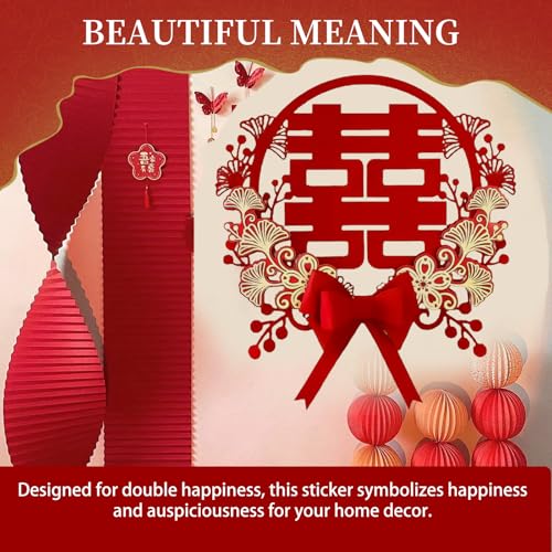 ideal chinese wedding decoration embrace the joy of double happiness decorations captivating happiness symbols for your wedding with installation video