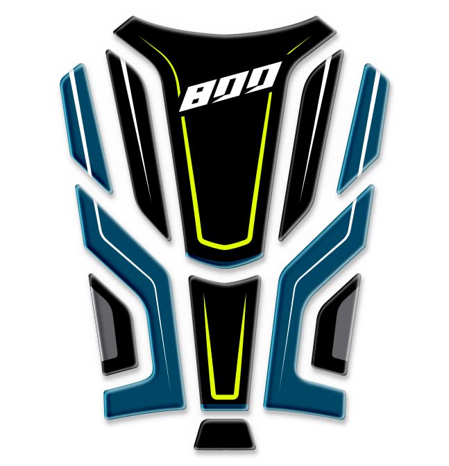 Protège-réservoir Résine 3D Pour CF Moto 800 MT Édition Limitée 2023 - Sticker épais Relief - Fabriqué Italie