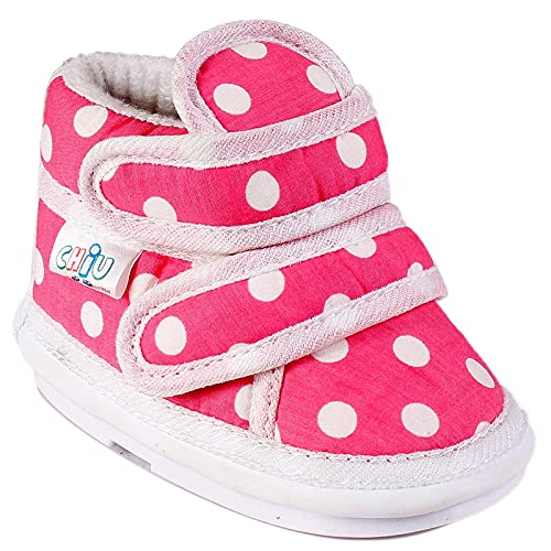 CHIU Polka Dot Printed Modern Shoes for Baby Boy and Baby Girl
