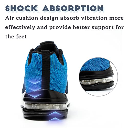 Nasogetch Veiligheidsschoenen voor dames en heren, stalen neus, werkschoenen, sportief, ademend - Image 5