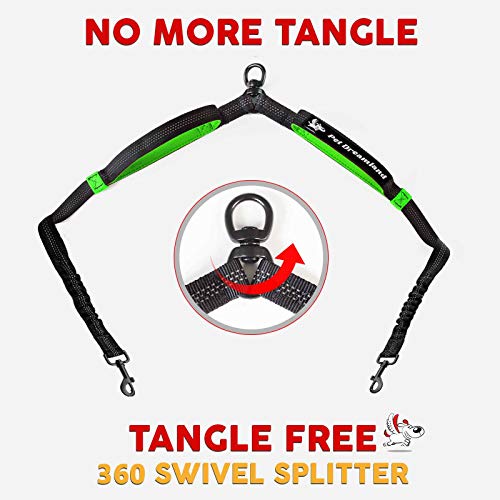 Exquisite Hands-Free Leash for Two Medium Dogs – Perfect for Active Pet Owners – Comfortable, Durable & Ideal for Running, Walking, Hiking – Premium Dual Waist Lead with Bungee – Must-Have Dog Gear - Thumbnail 6