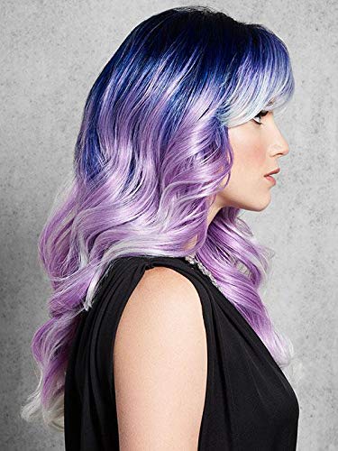 Arctic Melt Fantasy Wig - Hairdo 17.50" Long Rooted Waves Midnight Blue to Purple Tru2Life 100% Heat Friendly Synthetic Curl or Straighten Breathable Cap Womens Adventurous Night Club Peluca de Morado