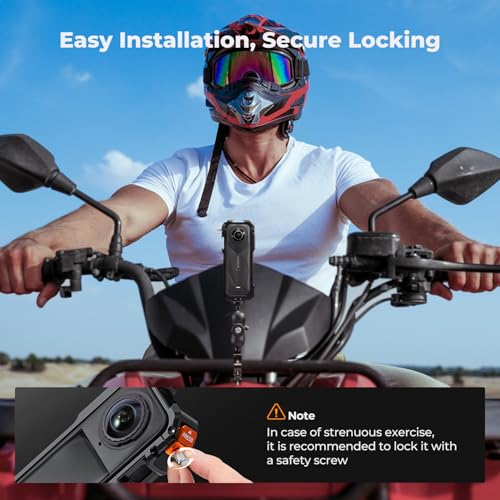 Image of K&F Concept Standard Camera Cage with Silicone Lens Cover for Insta360 X5 | Aluminum Alloy Protective Frame Case |1 /4 inch Screw Hole | 2 Cold Shoe Mounts for Microphone and LED Video Light CI01
