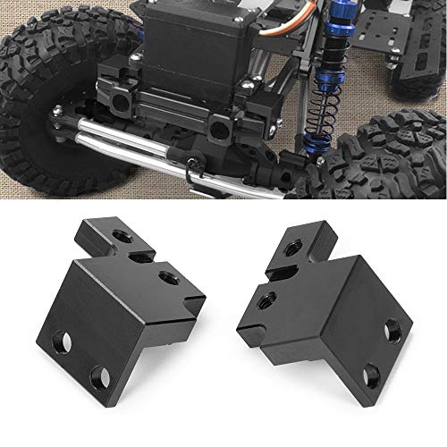 QUE-T 1Pair Metal Front Servo Base Mount for 1/10 RC Axial Scx10II 90046 Crawler Car