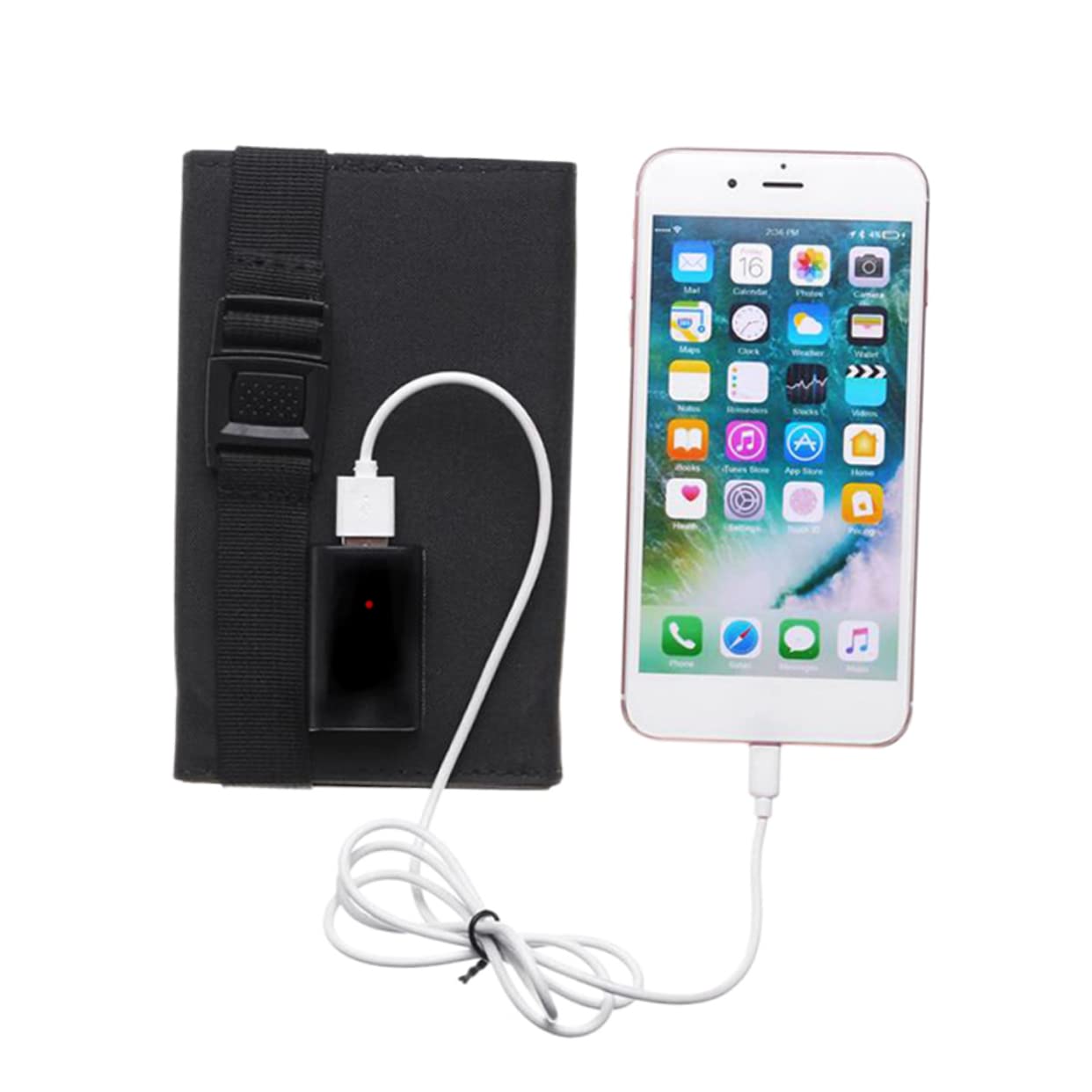 TOYANDONA Foldable Solar Charger Portable Outdoor Power Bank for Mobile Devices for Camping Emergencies and Outdoor Work Durable and Design